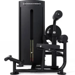 Abdos lombaires machine 2 en 1 à charge guidée 100 kg - Station core training professionnelle