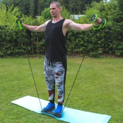 AB Roller multi-usage avec poignées mousse confortables - exercices en homegym