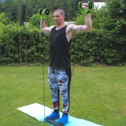 AB Roller multi-usage avec poignées mousse confortables - exercices en homegym