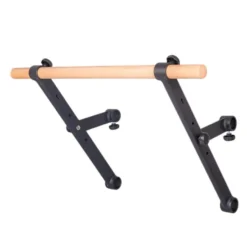 Accessoire Barre de traction en bois et acier pour espalier de musculation - Charge maximale 150 kg