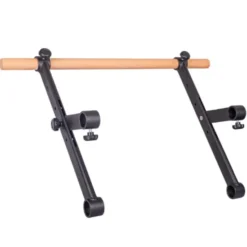 Accessoire Barre de traction en bois et acier pour espalier de musculation - Charge maximale 150 kg