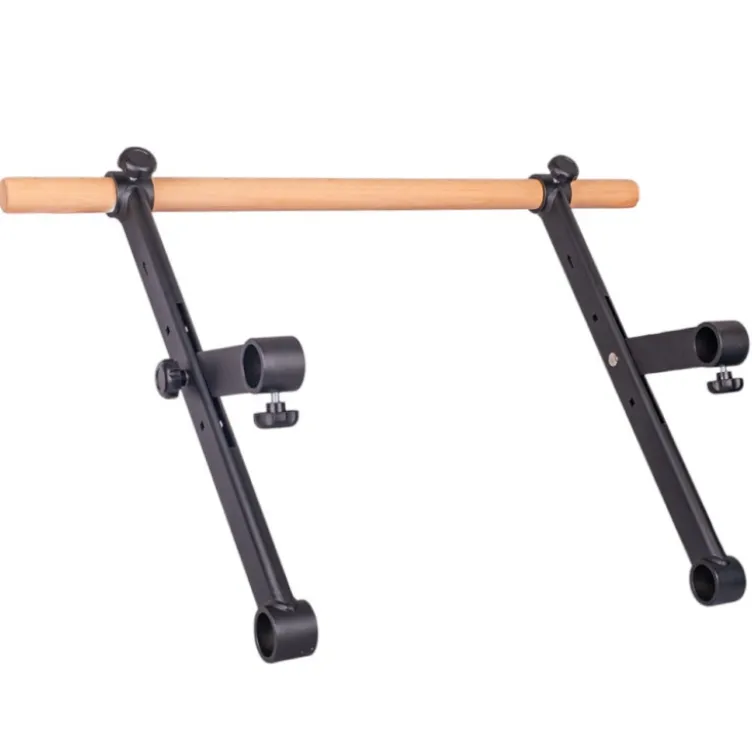 Accessoire Barre de traction en bois et acier pour espalier de musculation - Charge maximale 150 kg
