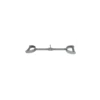Accessoire de musculation barre tirage dorsaux poignées moletées 60 cm