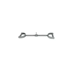 Accessoire de musculation barre tirage dorsaux poignées moletées 60 cm