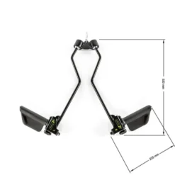 Accessoire de tirage PRIME Maximum Advantage Grip pour entraînement des dorsaux et des trapèzes