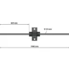 Adaptateur poids standard 30 mm pour option Belt Squat ATX