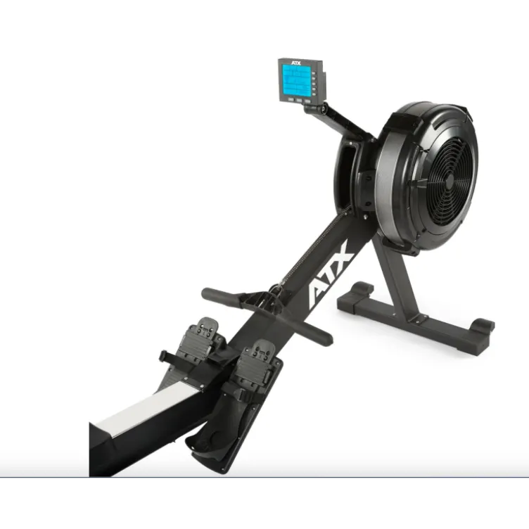 Air rower ATX fitness avec résistance à l'air réglable - Moniteur de bord