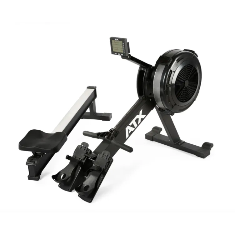 Air rower ATX fitness avec résistance à l'air réglable - Moniteur de bord