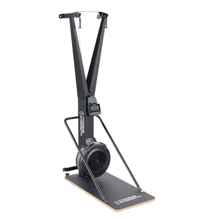 Air Ski-Trainer PRO Titanium Strength avec support et 10 réglages - Fixation murale