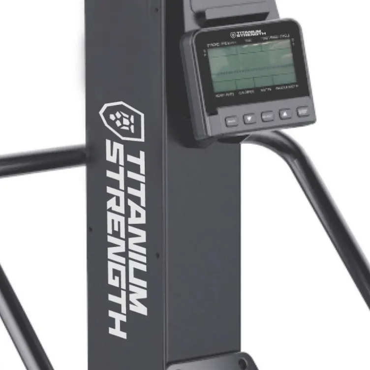 Air Ski-Trainer PRO Titanium Strength avec support et 10 réglages - Fixation murale