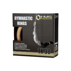 Anneaux de gym professionnels en bois avec sangles en nylon- Capacité 200 kg