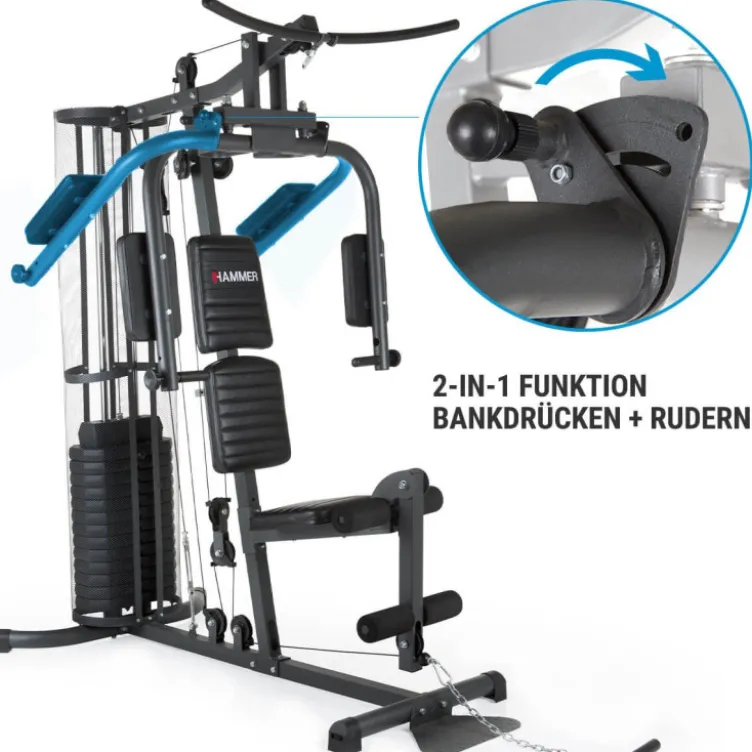 Appareil avec postes d'entraînement multiples - Station à charge guidée pour homegym - Hammer Ultra