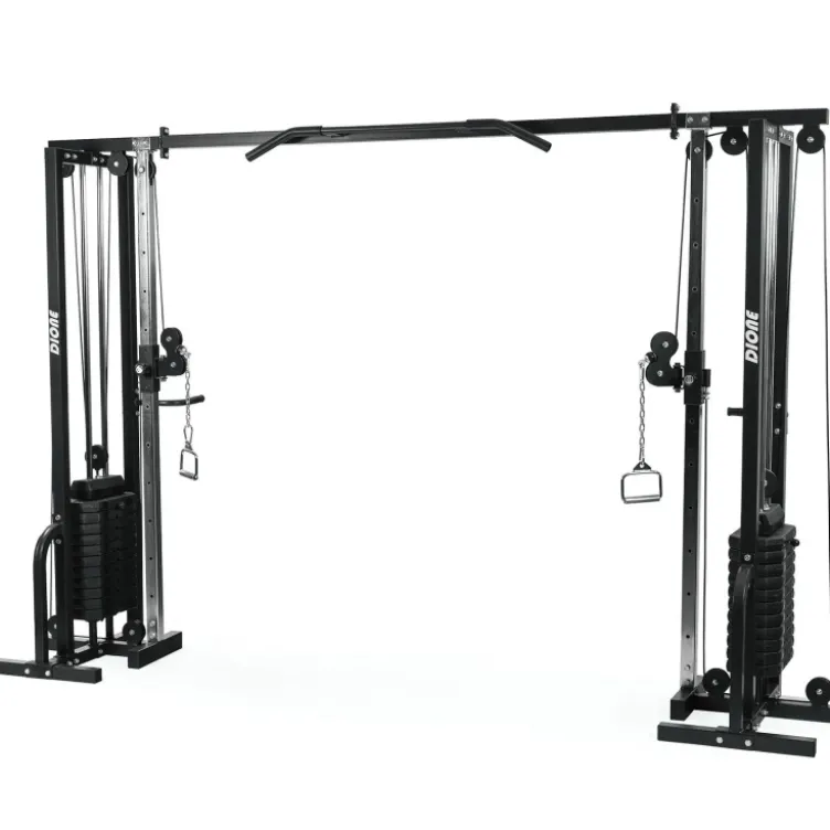 Appareil câble Cross Over - Poulie Vis à Vis de musculation 2 x 80 kg