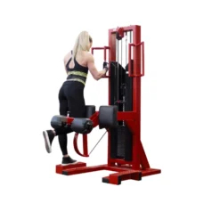 Appareil à charge guidée leg curl pour travail complet des ischios-jambiers - Colonne de poids de 80 kg