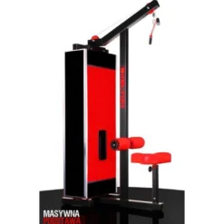 Appareil de musculation dorsaux avec poulie et colonne de poids de 112.5 kg pour salle de musculation commerciale