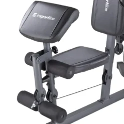 Appareil de musculation home-gym avec presse pectorale et pupitre à biceps - Colonne de poids 67.5 kg