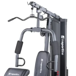 Appareil de musculation home-gym avec presse pectorale et pupitre à biceps - Colonne de poids 67.5 kg