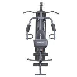 Appareil de musculation home-gym avec presse pectorale et pupitre à biceps - Colonne de poids 67.5 kg