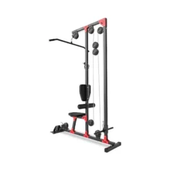 Appareil de musculation poulie haute et basse réglable pour entraînement des dorsaux
