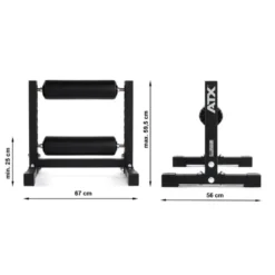 Appareil de musculation Split Squat Bulgare ATX pour entraînement des cuisses