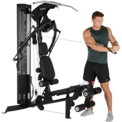 Appareil de musculation tout-en-un avec accessoires inclus - Homegym équipement - M2