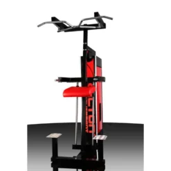 Appareil à dips et tractions assistés de haute qualité pour espace de musculation avec colonne de poids de 112.5 kg
