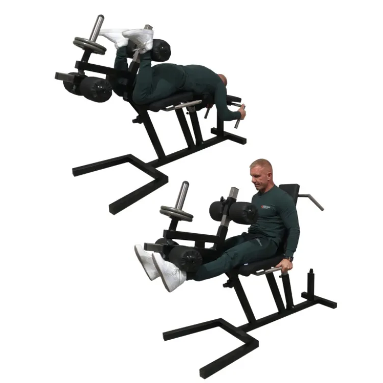 Appareil 2 en 1 professionnel à charge libre Leg curl et Leg extension pour training bas du corps complet