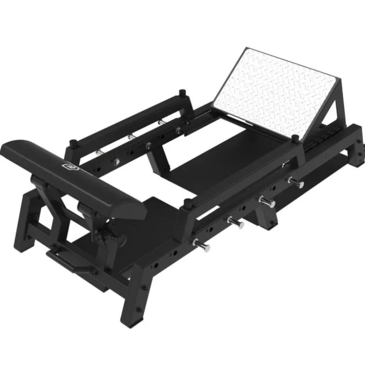 Appareil Hip thrust Titanium Strength 120HT à capacité de charge 300 kg - Supports pour élastiques et barres de musculation