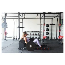 Appareil hip trust pro Titanium Strength 131HT pour entraînements du bas du corps - 12 crochets pour training aux élastiques
