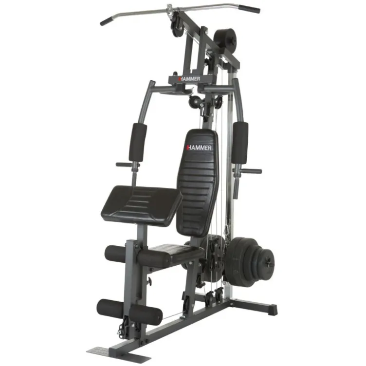 Appareil multi-postes pour homegym - Exercices divers pour l'ensemble des muscles du corps - Hammer California XP