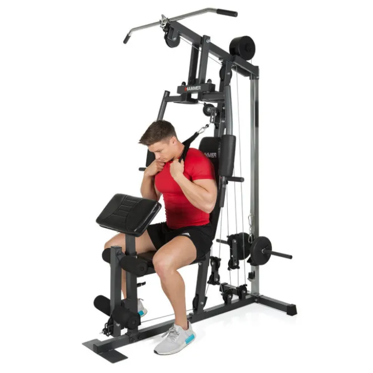 Appareil multi-postes pour homegym - Exercices divers pour l'ensemble des muscles du corps - Hammer California XP