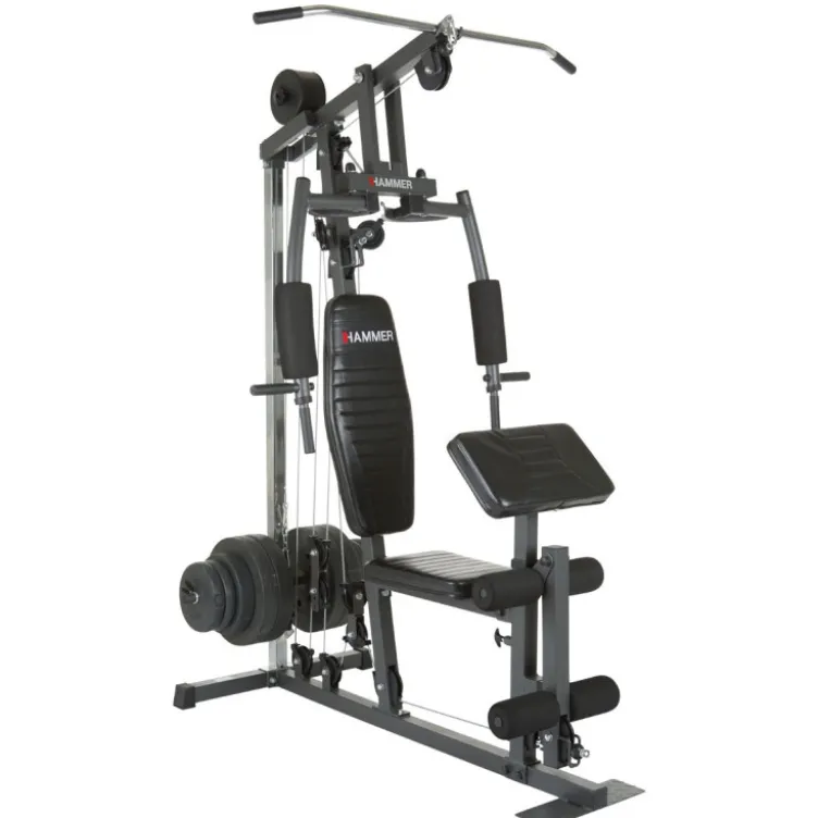 Appareil multi-postes pour homegym - Exercices divers pour l'ensemble des muscles du corps - Hammer California XP