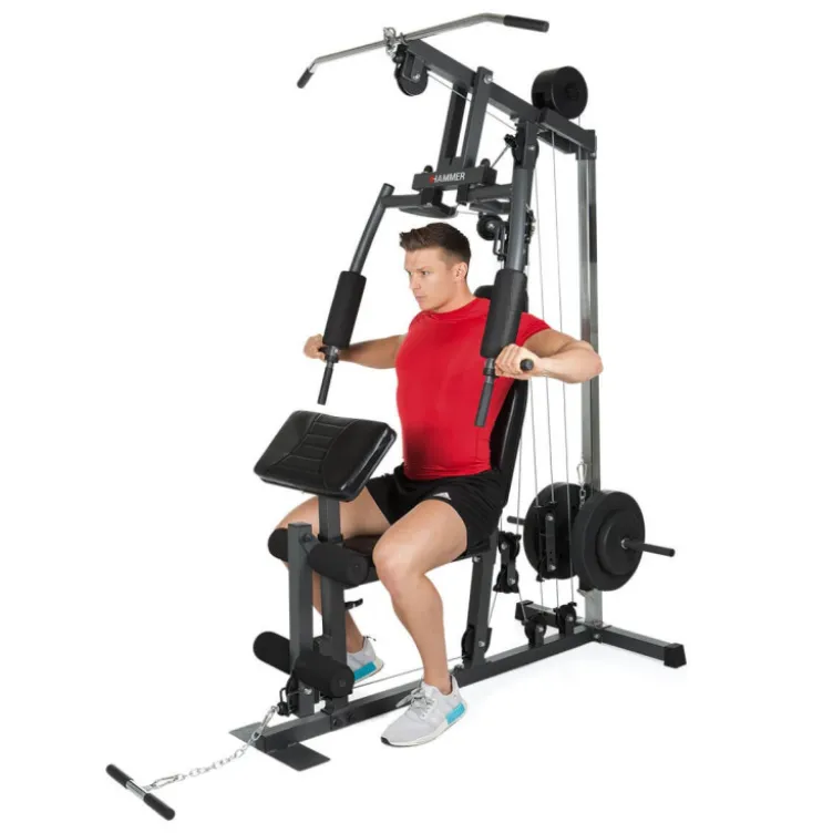 Appareil multi-postes pour homegym - Exercices divers pour l'ensemble des muscles du corps - Hammer California XP