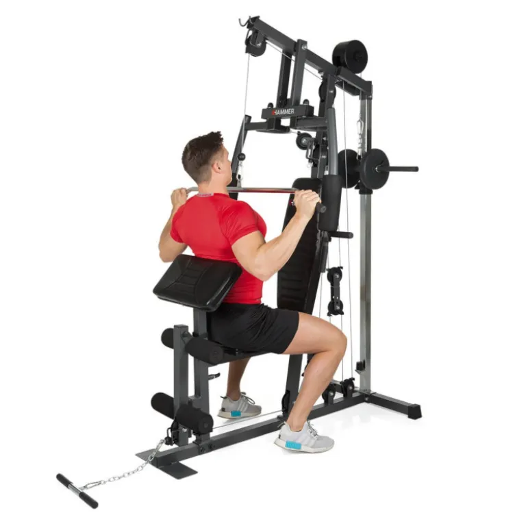 Appareil multi-postes pour homegym - Exercices divers pour l'ensemble des muscles du corps - Hammer California XP