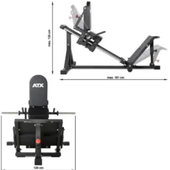 Appareil pour cuisses et mollets compact semi-professionnel - Capacité de charge 500kg - Gamme ATX
