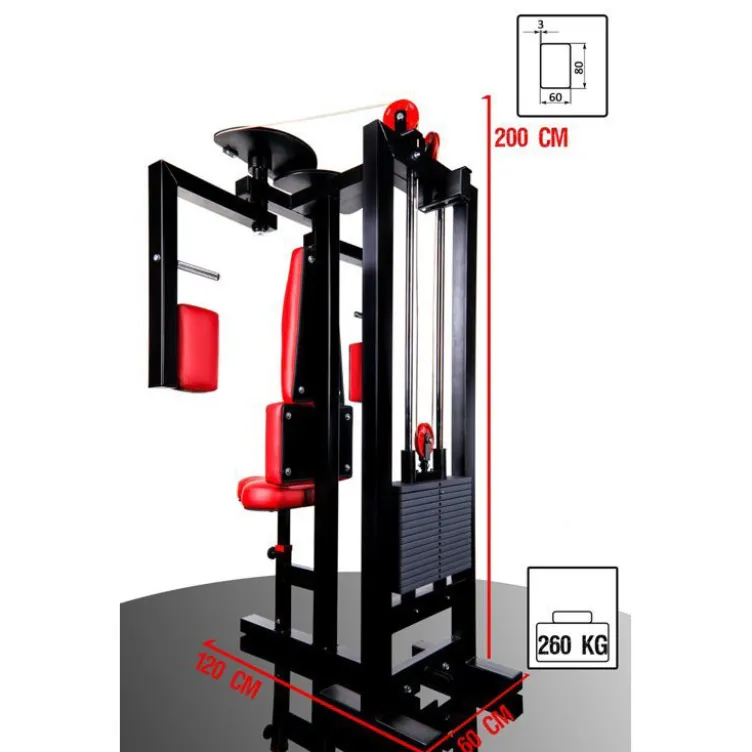 Appareil professionnel musculation des pectoraux avec bras Butterfly et supports en mousse pour espaces sportifs