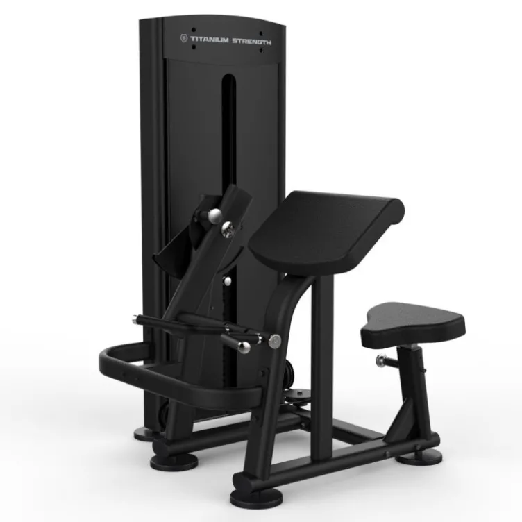 Appareil professionnel Titanium Strength à charge guidée biceps curls combo extensions triceps - Black Séries BS-S10