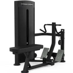 Appareil rowing assis à sélecteur de poids 100 kg pour usage professionnel - Titanium Strength Black Séries BS-S3