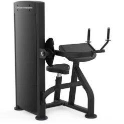 Appareil triceps extension avec colonne de poids intégrée 100 kg Titanium Strength - Arms training machine Black Séries BS-S20