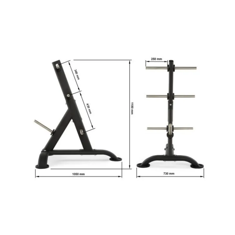 Arbre de rangement ATX pour disques de poids standards de diamètre 30 mm