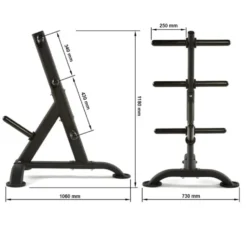 Arbre de rangement ATX pour disques de poids olympiques de diamètre 50 mm