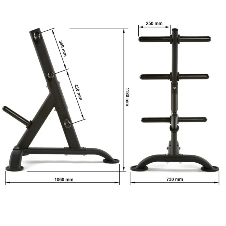 Arbre de rangement ATX pour disques de poids olympiques de diamètre 50 mm