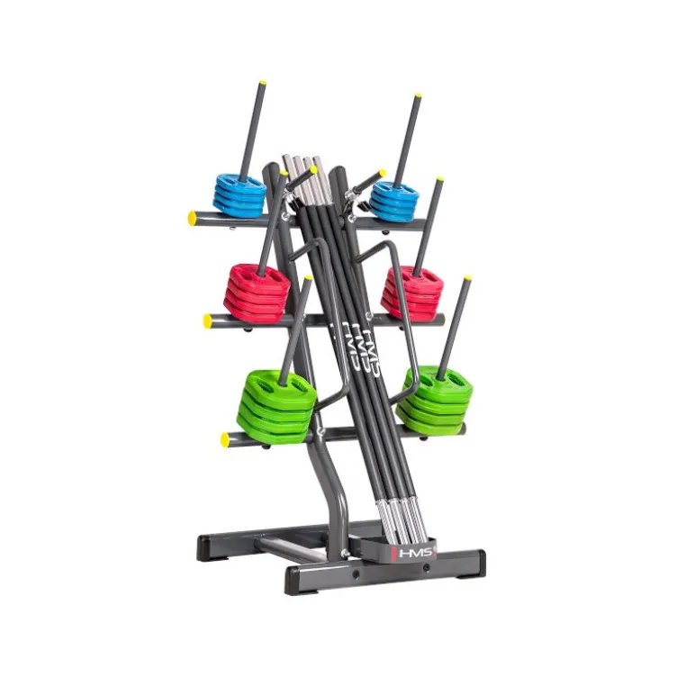 Arbre de rangement pour poids et accessoire de musculation - Capacité de charge max 200kg