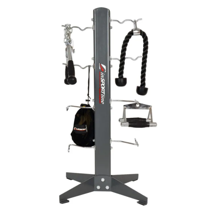 Arbre de rangement pour poignées de tirage - Porte accessoires de musculation pour salle de sport privée