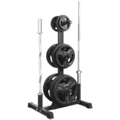 Arbre de rangement Titanium Strength OWT pour disques de poids et barres de musculation olympiques