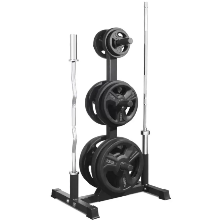 Arbre de rangement Titanium Strength OWT pour disques de poids et barres de musculation olympiques