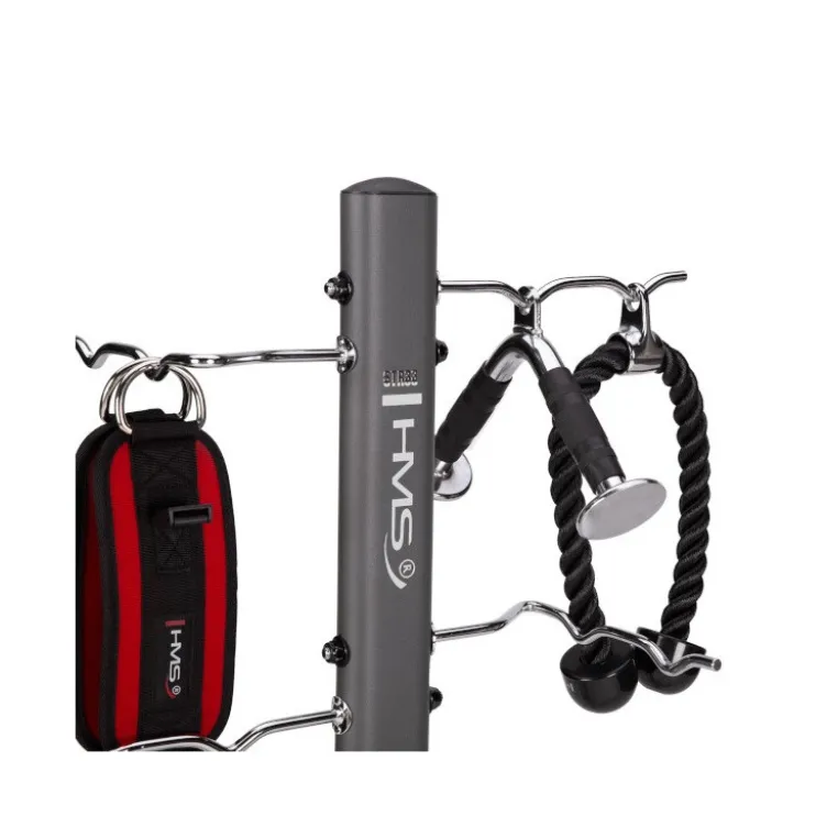Arbre de stockage pour accessoires de musculation et fitness - 8 crochets avec capacité de 30 kg