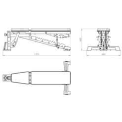 ATX Banc de musculation avec support pour options - Sellerie innovante en polyuréthane