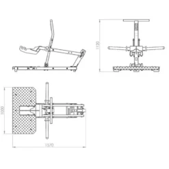 ATX Belt squat Compact capacité de charge 300 kg avec ceinture fournie