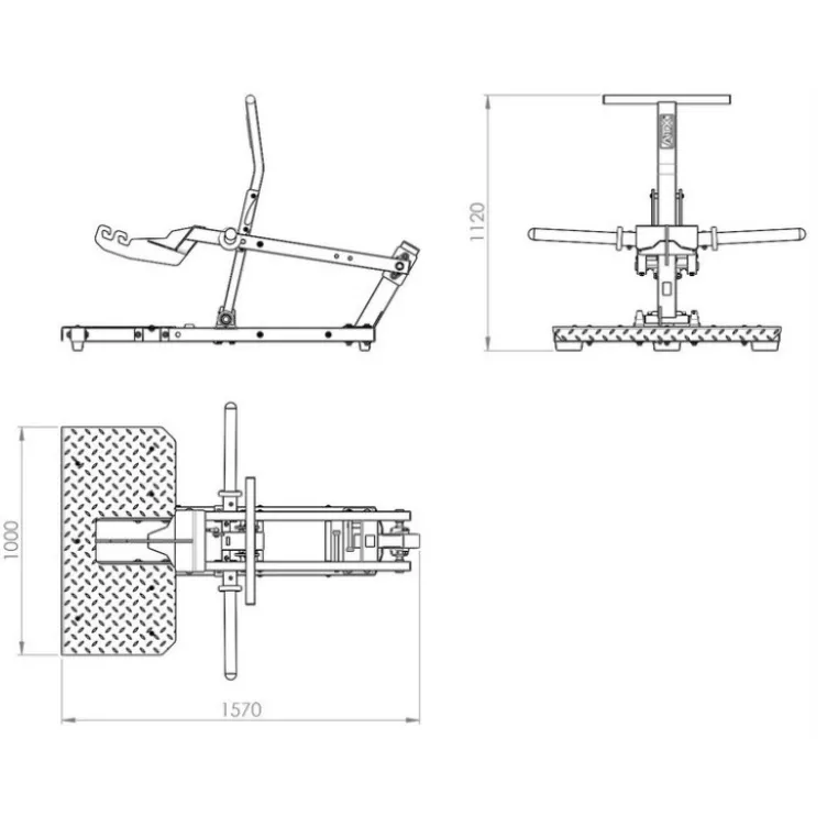 ATX Belt squat Compact capacité de charge 300 kg avec ceinture fournie